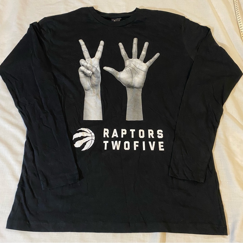 2019 Toronto Raptors 25th Anniversary Long Sleeve Tshirt Coors Light Black New
